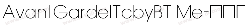 AvantGardelTcbyBT Me字体转换